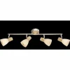 Plafonnier Globo Nickel mat, 4 lumières