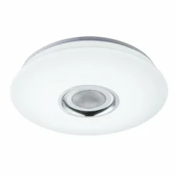 Plafonnier Globo Nicole LED Blanc, 2 lumières, Télécommandes, Changeur de couleurs