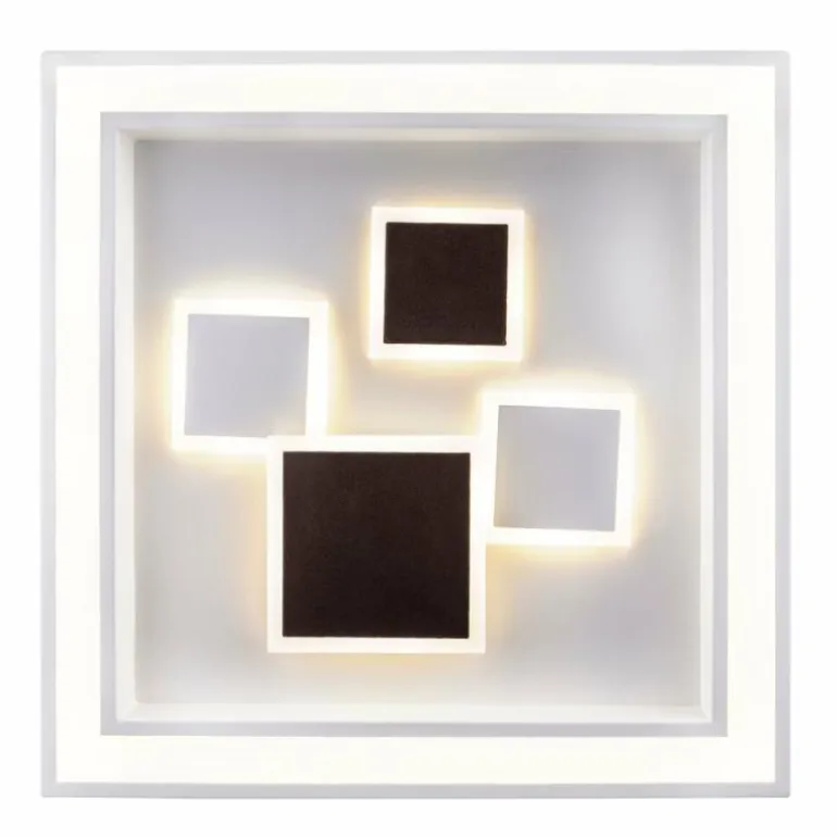 Plafonnier Globo NOLO LED Blanc, 1 lumière, Télécommandes