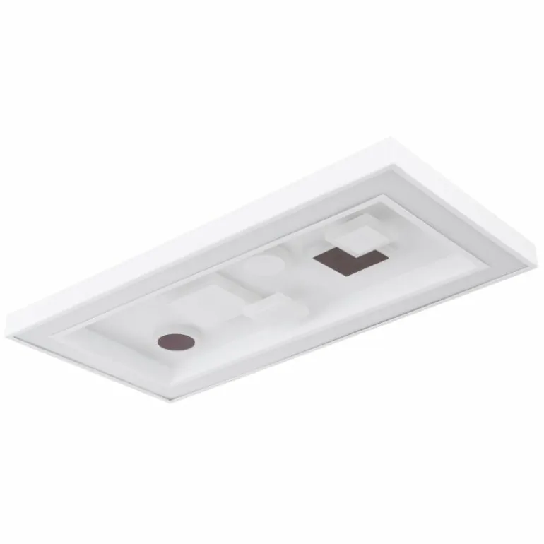 Plafonnier Globo RABEA LED Blanc, 1 lumière, Télécommandes