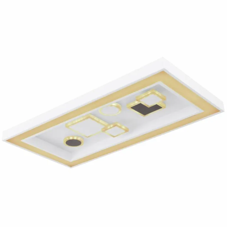 Plafonnier Globo RABEA LED Blanc, 1 lumière, Télécommandes