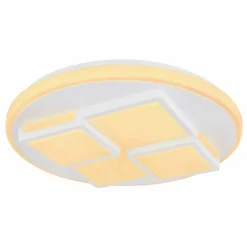 Plafonnier Globo RODERICK LED Blanc, 1 lumière, Télécommandes