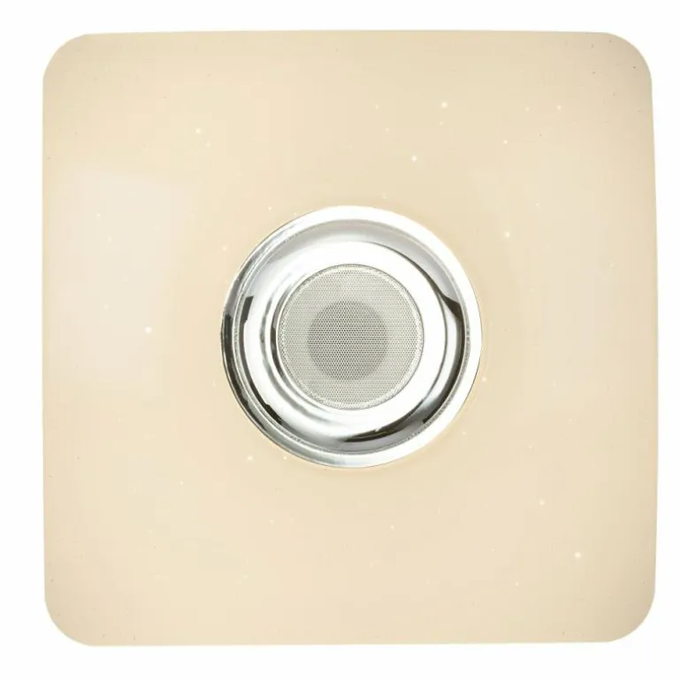 Plafonnier Globo SQUARE LED Blanc, 1 lumière, Télécommandes, Changeur de couleurs