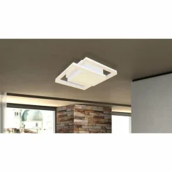 Plafonnier Globo SQUARES LED Blanc, 1 lumière