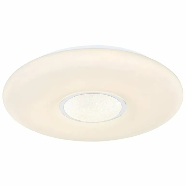 Plafonnier Globo SULLY LED Blanc, 1 lumière, Télécommandes, Changeur de couleurs