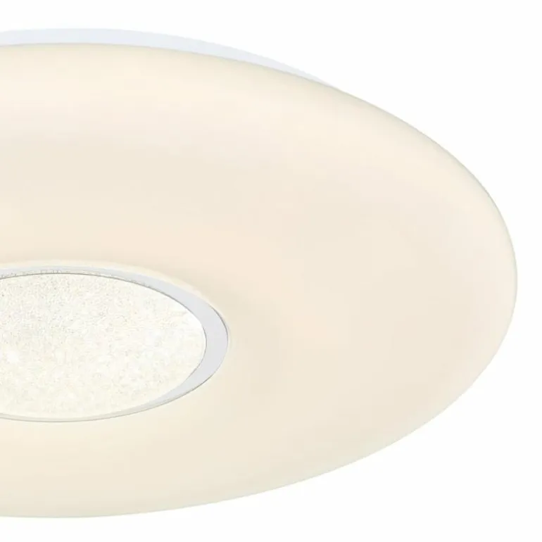 Plafonnier Globo SULLY LED Blanc, 1 lumière, Télécommandes, Changeur de couleurs