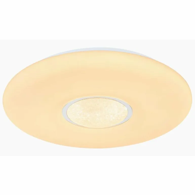 Plafonnier Globo SULLY LED Blanc, 1 lumière, Télécommandes, Changeur de couleurs