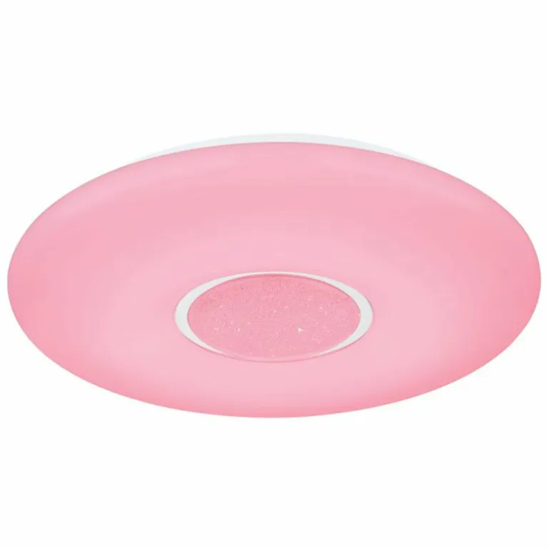 Plafonnier Globo SULLY LED Blanc, 1 lumière, Télécommandes, Changeur de couleurs
