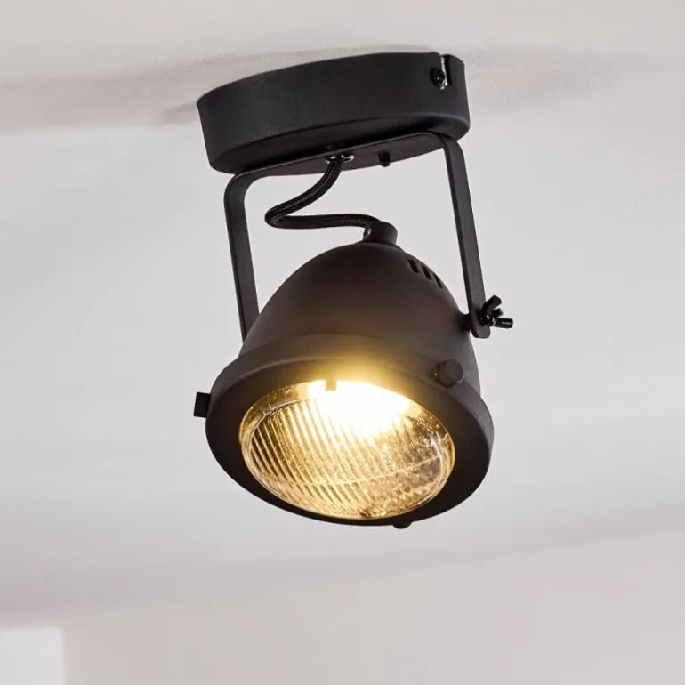Plafonnier Glostrup LED Noir, 1 lumière