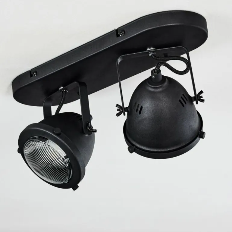 Plafonnier Glostrup Noir, 2 lumières