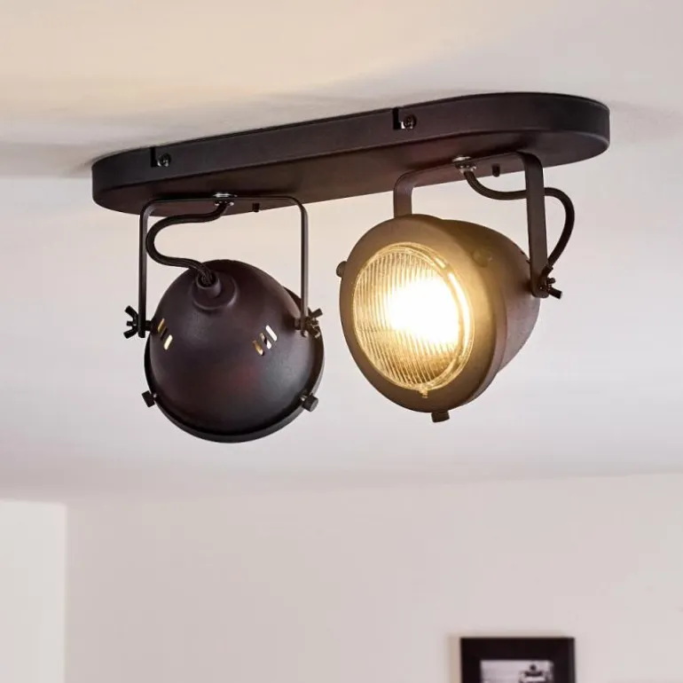Plafonnier Glostrup Noir, 2 lumières