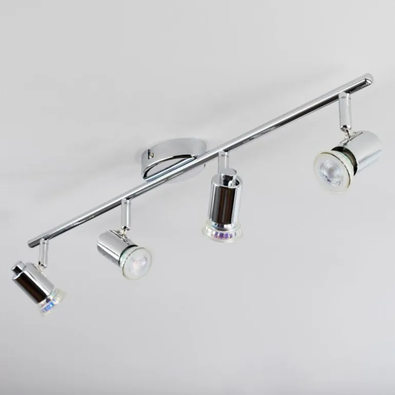 Plafonnier Grafberg Chrome, 4 lumières