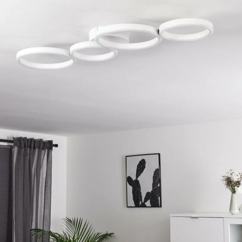 Plafonnier Grasse LED Blanc, 1 lumière