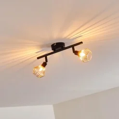 Plafonnier Grönhöj Noir, 2 lumières