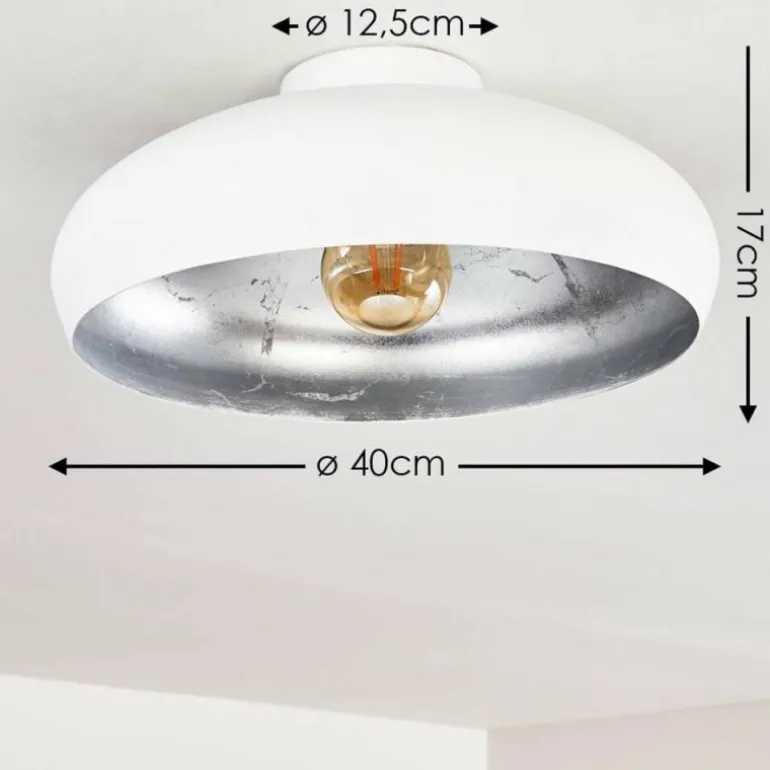 Plafonnier Guayo Aluminium, 1 lumière