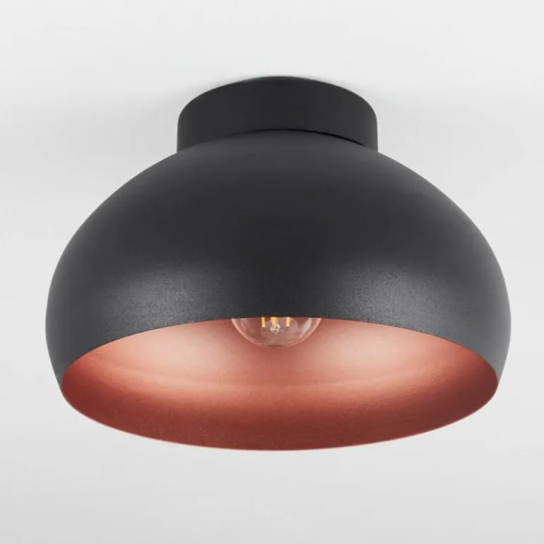 Plafonnier Guayo Noir, 1 lumière