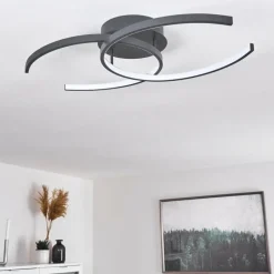 Plafonnier Guinea LED Anthracite, 2 lumières