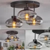 Plafonnier Haikala Clair, Fumé, 3 lumières