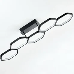 Plafonnier Halmstad LED Noir, 1 lumière