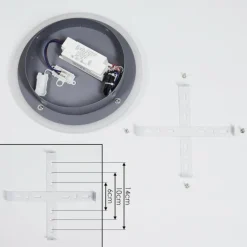 Plafonnier Harea LED Gris, 1 lumière