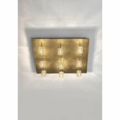 Plafonnier Holländer LUCENTE Or, 9 lumières
