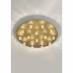 Plafonnier Holländer LUCENTE Or, 16 lumières