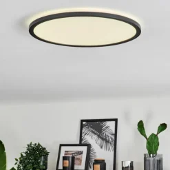 Plafonnier Hooper LED Noir, 1 lumière