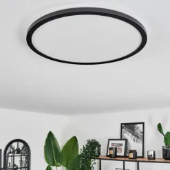 Plafonnier Hooper LED Noir, 1 lumière