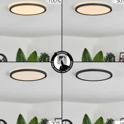 Plafonnier Hooper LED Noir, 1 lumière
