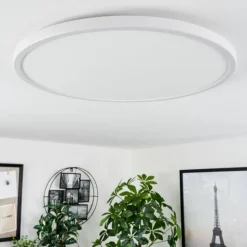 Plafonnier Hortinhas LED Blanc, 1 lumière, Télécommandes, Changeur de couleurs