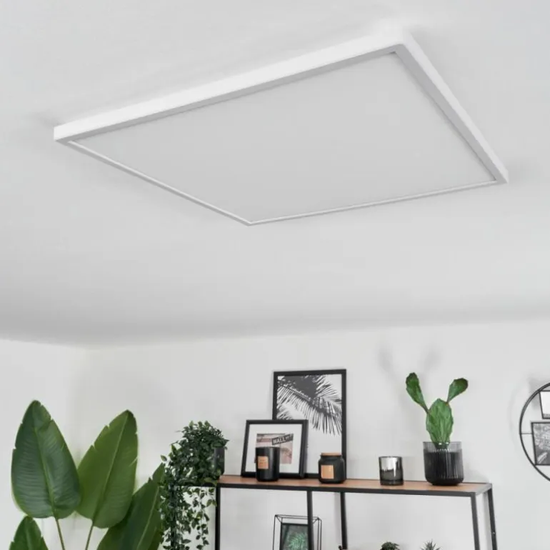 Plafonnier Hotinhas LED Blanc, 1 lumière, Télécommandes, Changeur de couleurs