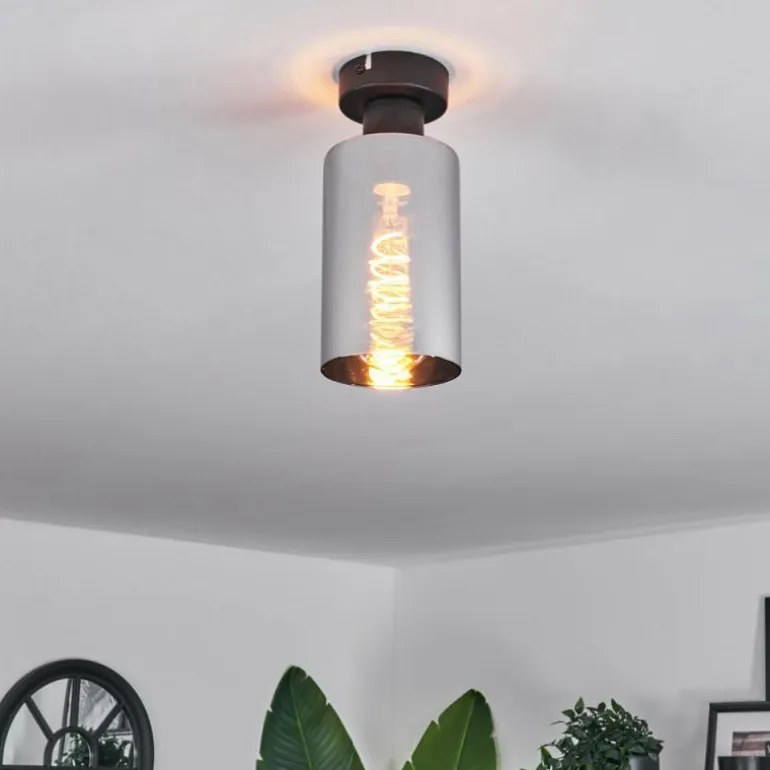 Plafonnier Hunouri Noir, 1 lumière