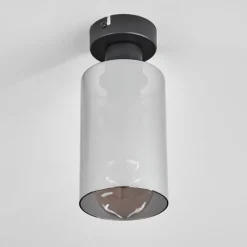 Plafonnier Hunouri Noir, 1 lumière