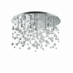 Plafonnier Ideal Lux NEVE Chrome, 12 lumières