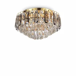 Plafonnier Ideallux MAGNOLIA Laiton, 7 lumières