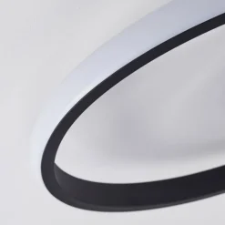 Plafonnier Ignal LED Noir, 1 lumière