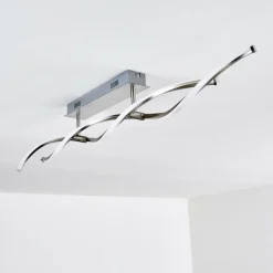 Plafonnier Imatro LED Nickel mat, 2 lumières