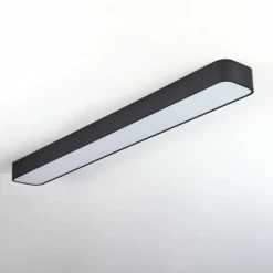 Plafonnier Iriondo LED Noir, 1 lumière, Télécommandes