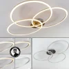 Plafonnier Johsa LED Nickel mat, Argenté, 3 lumières