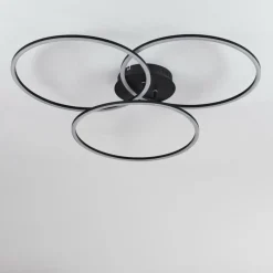 Plafonnier Johsa LED Noir, 3 lumières