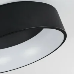 Plafonnier Kampal LED Noir, 1 lumière