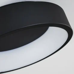 Plafonnier Kampala LED Noir, 1 lumière
