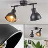 Plafonnier Kansela Noir, 2 lumières