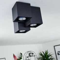 Plafonnier Karaka Noir, 3 lumières