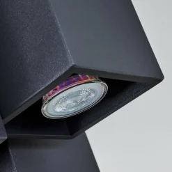 Plafonnier Karaka Noir, 6 lumières