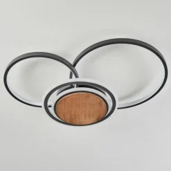 Plafonnier Kassambene LED Anthracite, Écru, 1 lumière