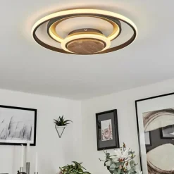 Plafonnier Kassambene LED Anthracite, Écru, 1 lumière