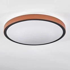 Plafonnier Kelva LED Brun, Noir, Blanc, 1 lumière