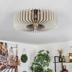 Plafonnier Konbongou Noir, 1 lumière