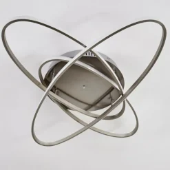 Plafonnier Krabi LED Nickel mat, 3 lumières, Télécommandes